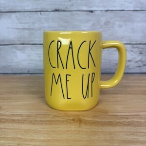 Rae Dunn Crack Me Up Yellow Mug